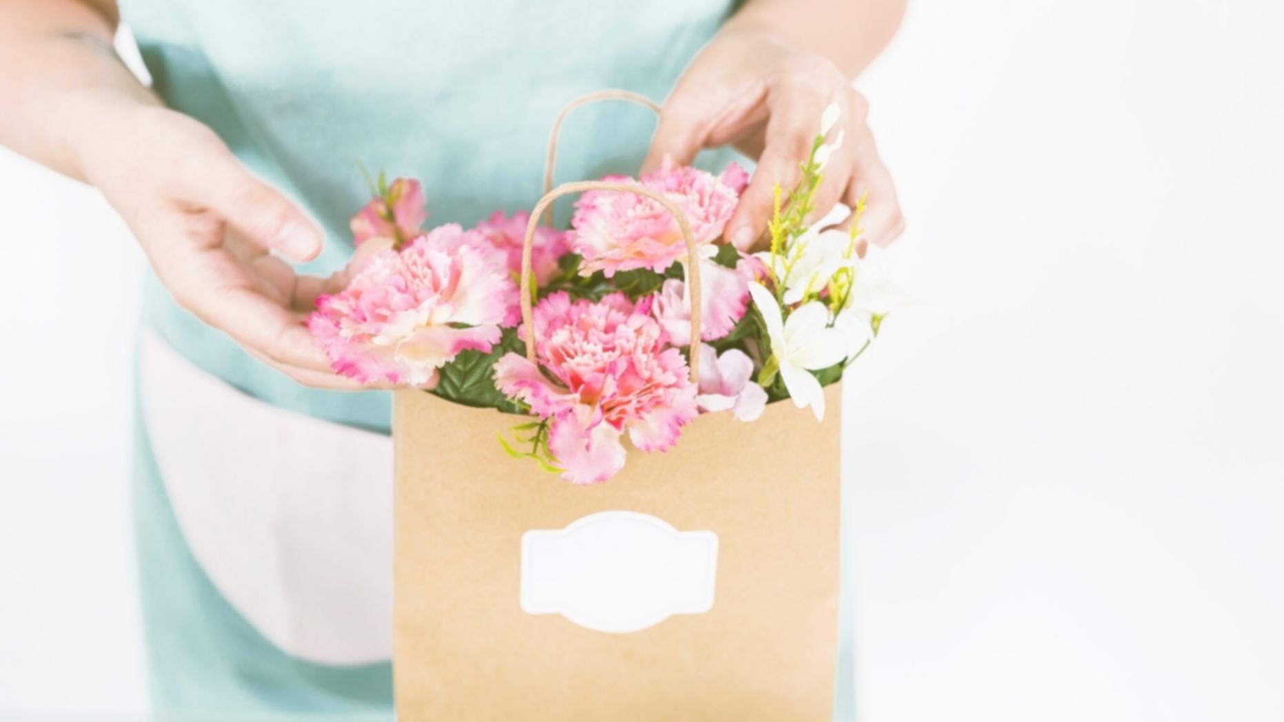 Seasonal flower arrangement example